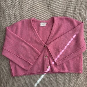 Lush Pink Women's Cardigan Sweater